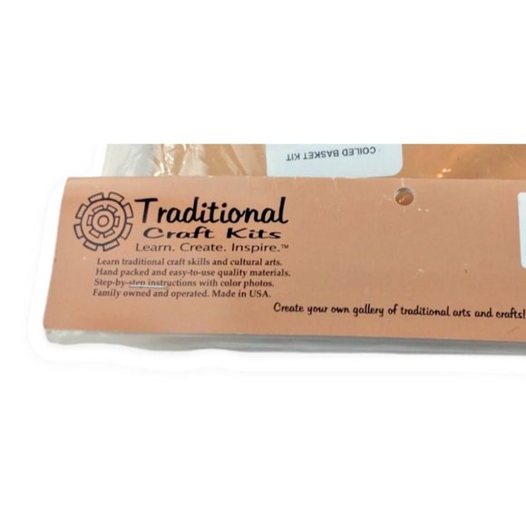 Traditional Craft Kits Coiled Basket Kit Turtle Design New - Picture 6 of 6